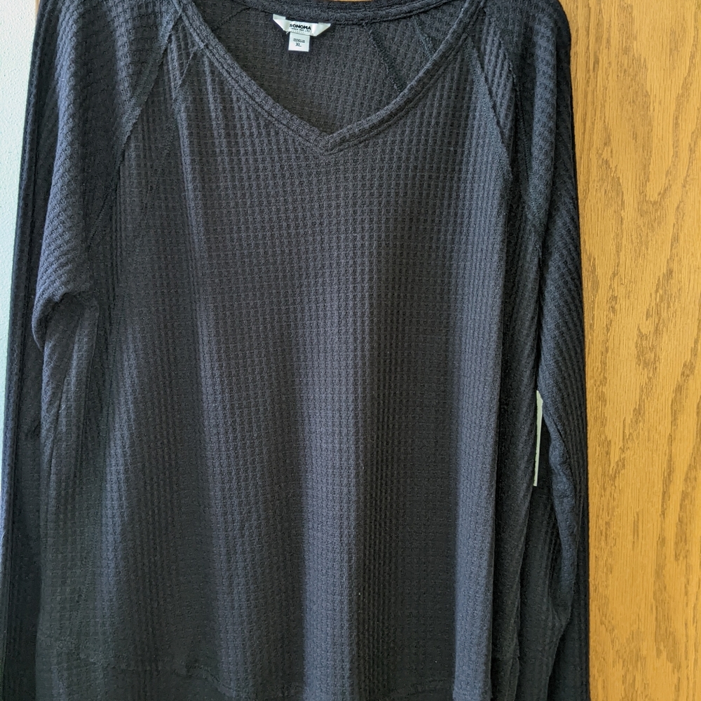 Nwt Sonoma XL black v-neck tunic length